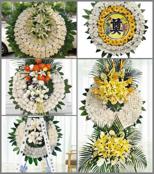 江西赣州定南县龙塘镇长富村花圈速递